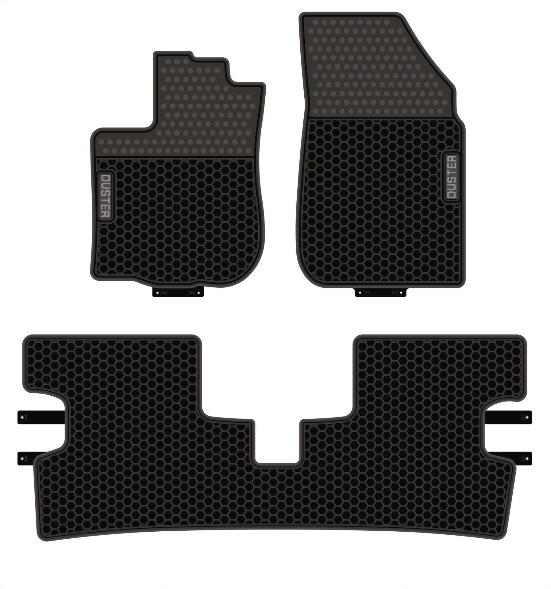 Gumene patosnice za Dacia Duster (2010–2018)