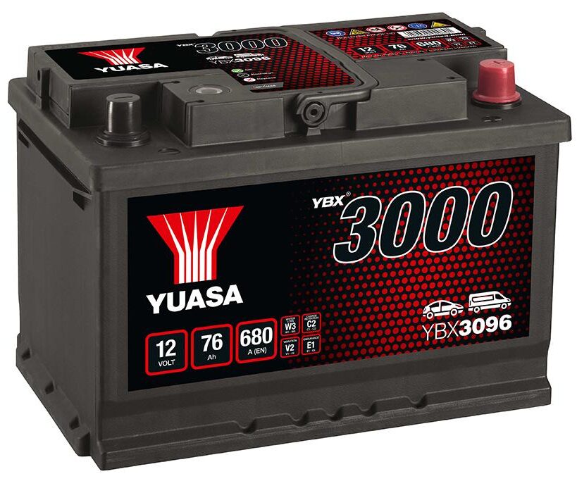 YUASA YBX3096 12v 76Ah D+